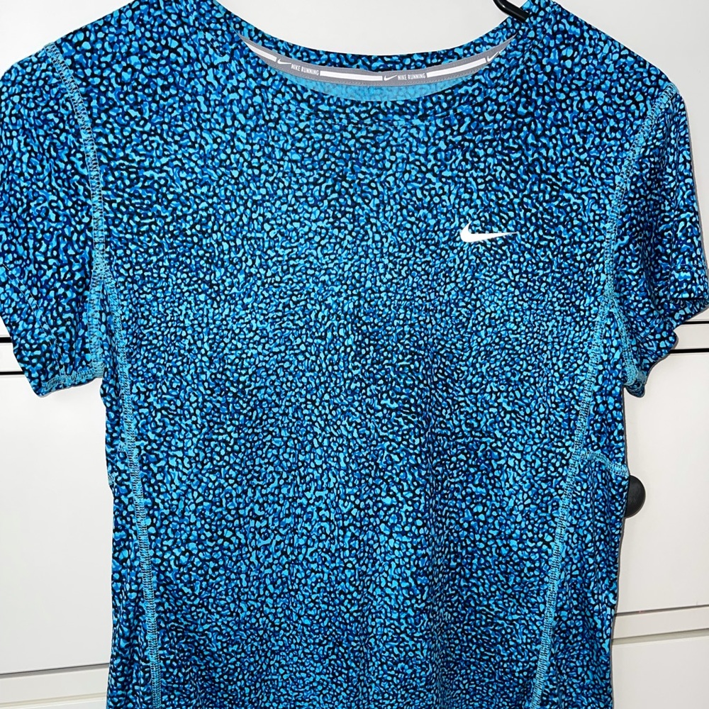 Blue Nike Dry Fit workout T
